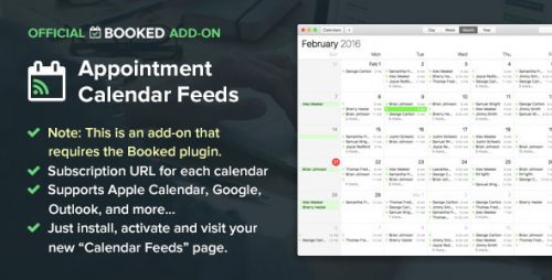 Booked Calendar Feeds (Add-On)
