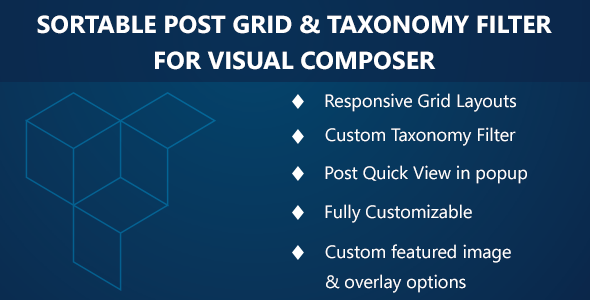Visual Composer – Sortable Grid & Taxonomy filter