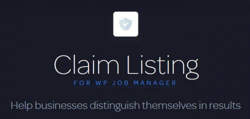 Claim Listing for WP Job Manager