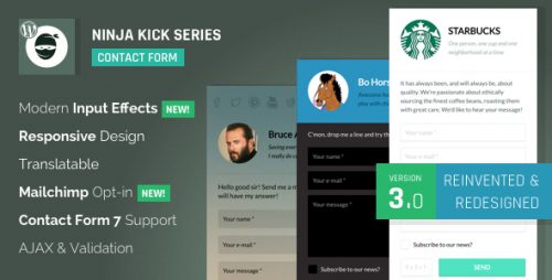 Ninja Kick: WordPress Contact Form Plugin