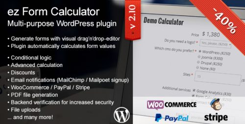ez Form Calculator – WordPress plugin