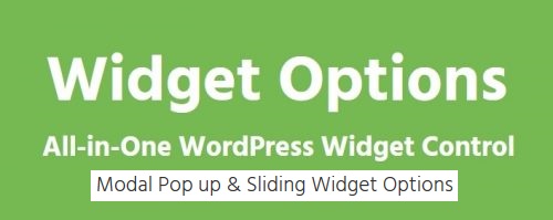 Sliding Widget Options – Addon For Extended Widget Options...