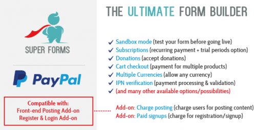Super Forms - PayPal Add-on