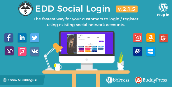 Easy Digital Downloads – Social Login