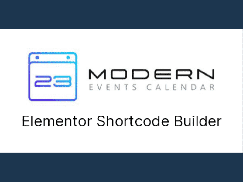 Modern Events Calendar – Elementor Shortcode Builder for MEC