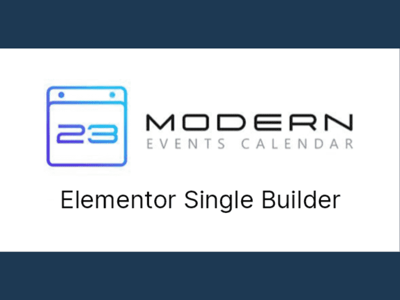 Modern Events Calendar – Elementor Single Builder for MEC
