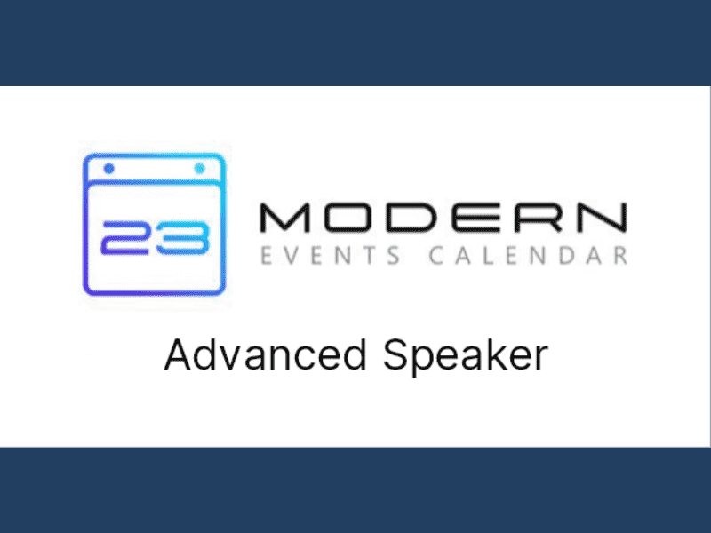 Modern Events Calendar – Advanced Speaker