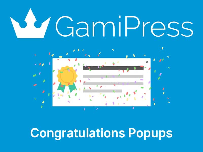 GamiPress – Congratulations Popups