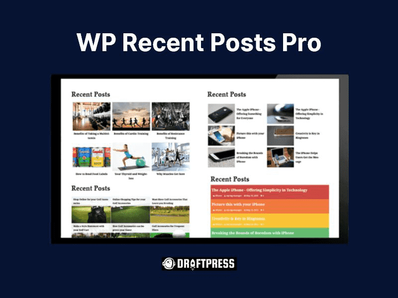 WP Recent Posts Pro
