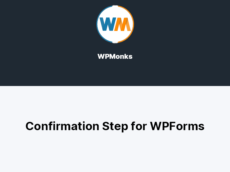 Pre Submission Confirmation for WPForms