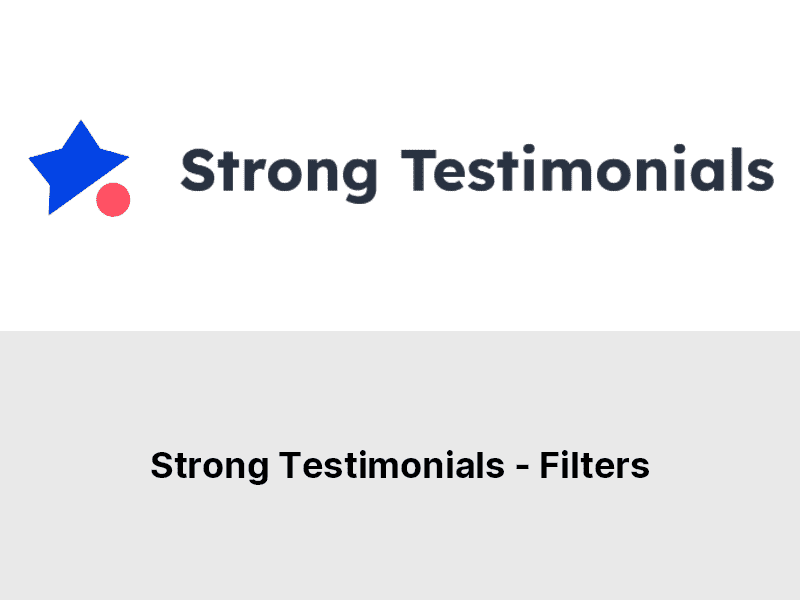 Strong Testimonials – Filters