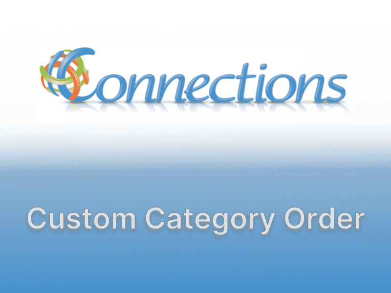 Connections Business Directory Extension – Custom Category Order