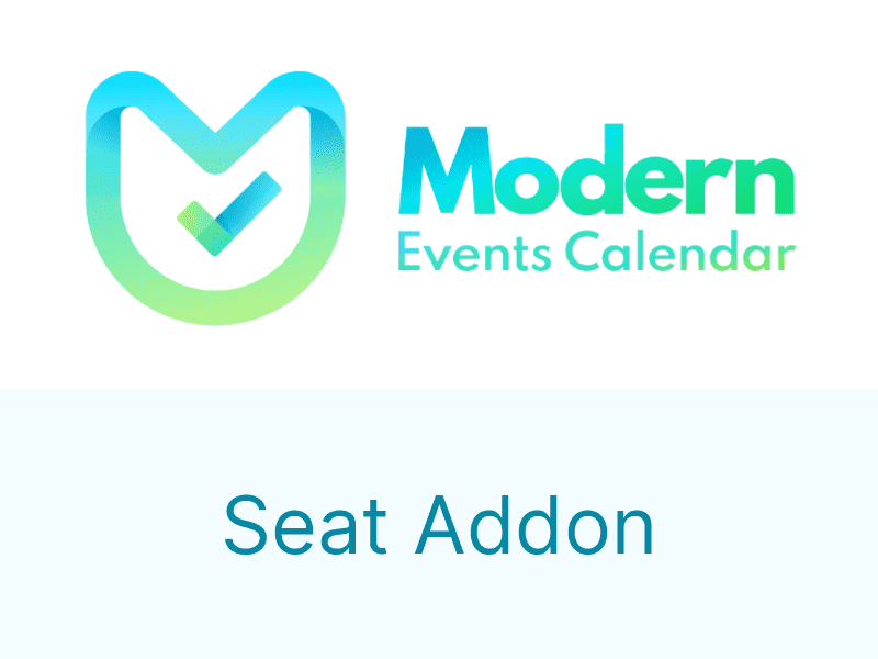 Modern Events Calendar – Seat