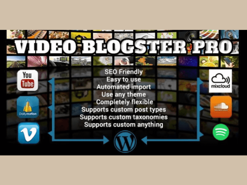 Video Blogster Pro – import YouTube videos to WordPress....